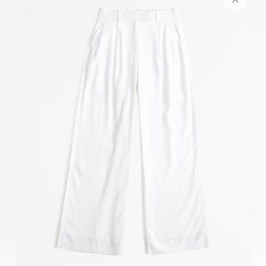 A&F Harper Tailored Linen-Blend Pant, size 31R